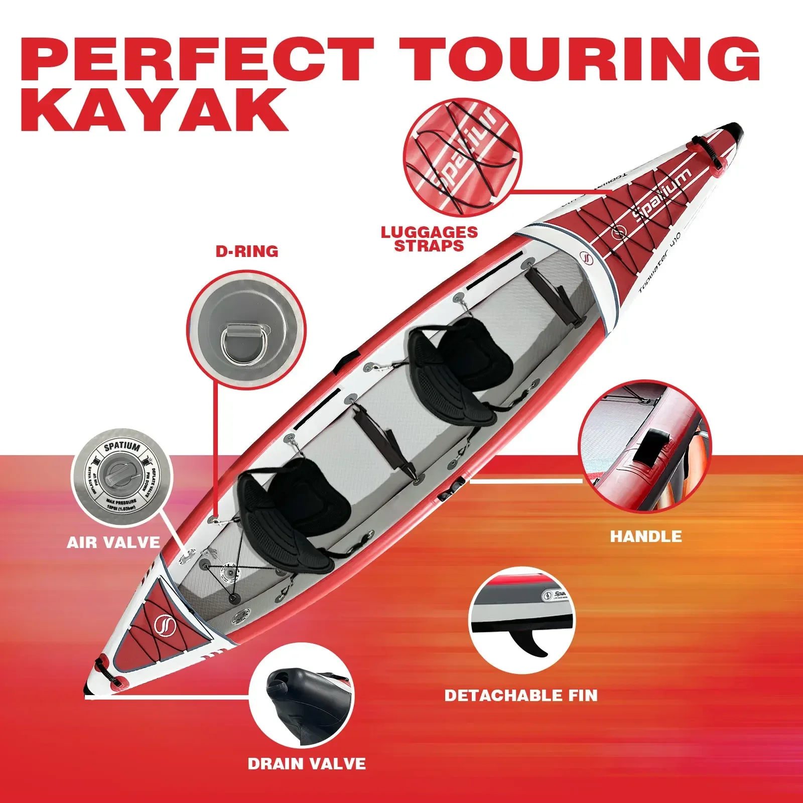 Caiaque Inflável Spatium, Barc - Fishing Kayak Seat avaliação e preço