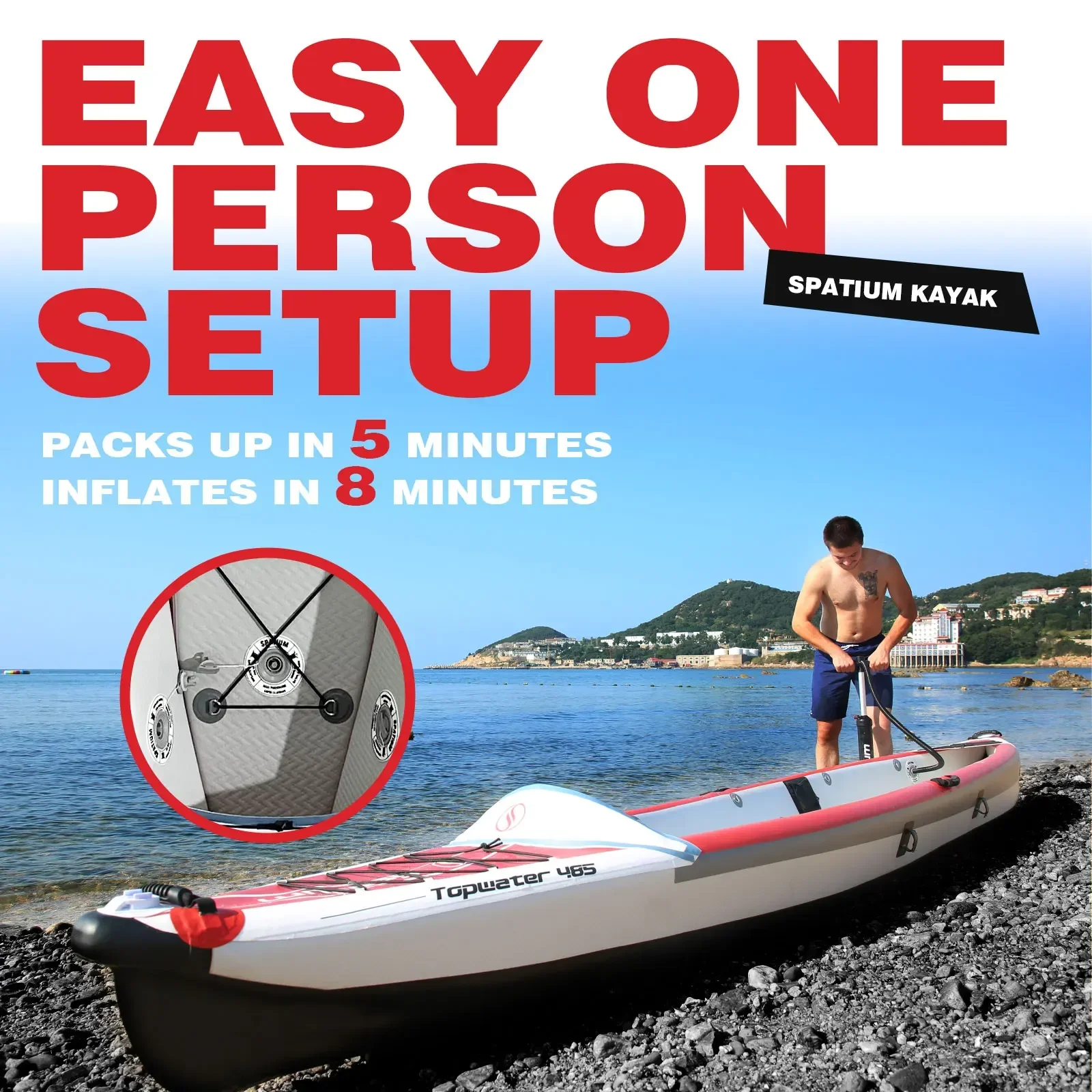 Caiaque Inflável Spatium, Barc - Fishing Kayak Seat avaliação e preço